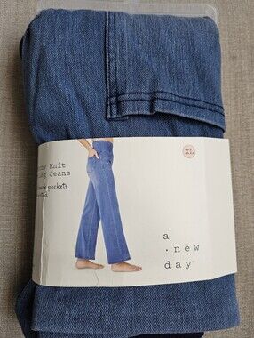 a new day Stretchy Knit Wide Leg Jeans XL